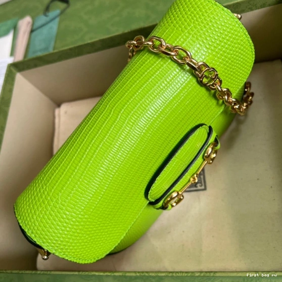 First bag ru Gucci mini lizard 1955 Horsebit bag 0726